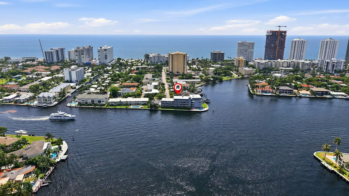 48_aerial view at 1201 S Riverside Drive 306, Pompano Beach