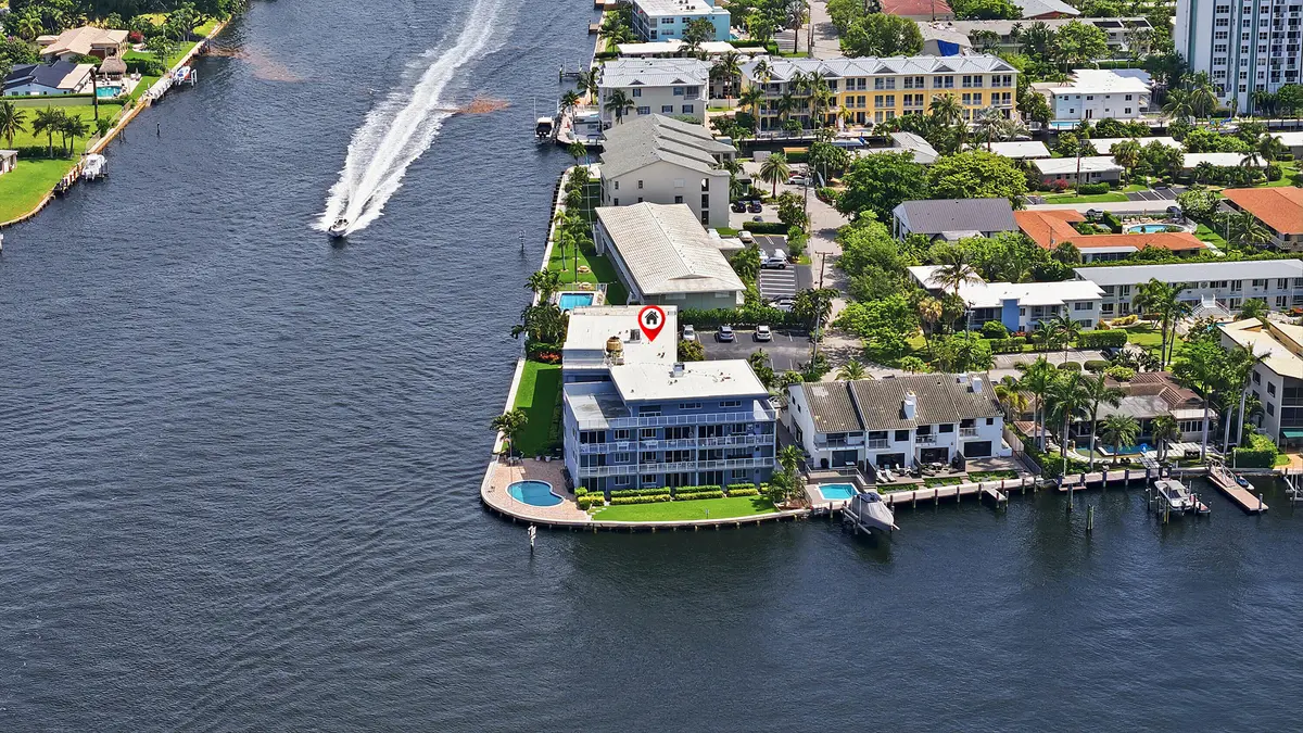 50_aerial view at 1201 S Riverside Drive 306, Pompano Beach