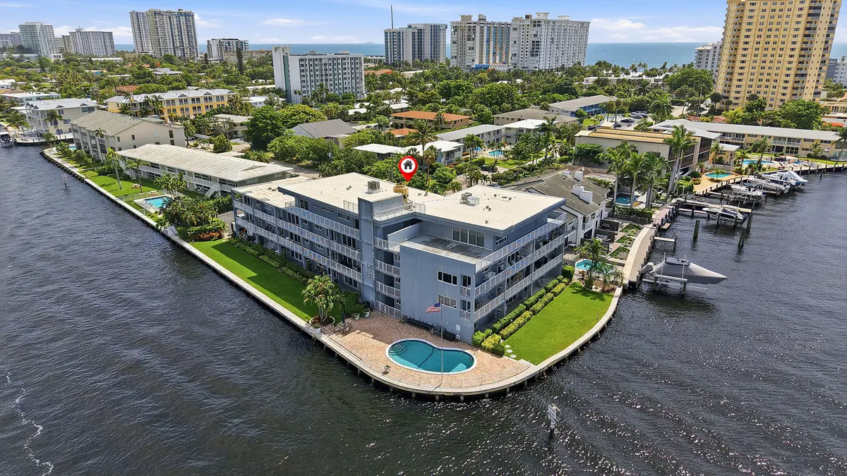 52_aerial view at 1201 S Riverside Drive 306, Pompano Beach