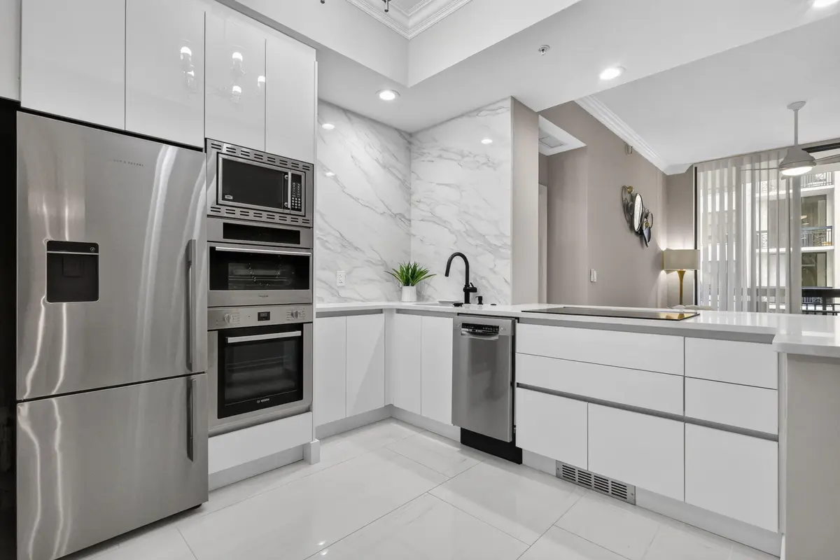 Renovated Modern Kitchen at 701 S Olive Avenue 1205, West Palm Beach