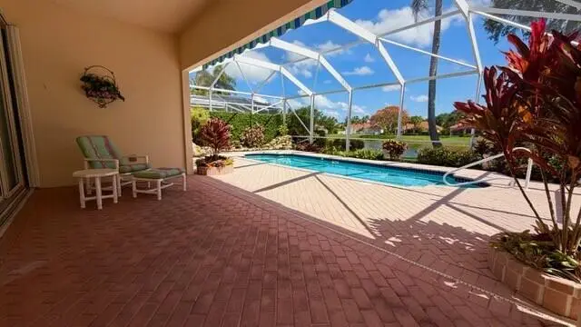 Pool Area at 7240 Deer Point Lane, West Palm Beach