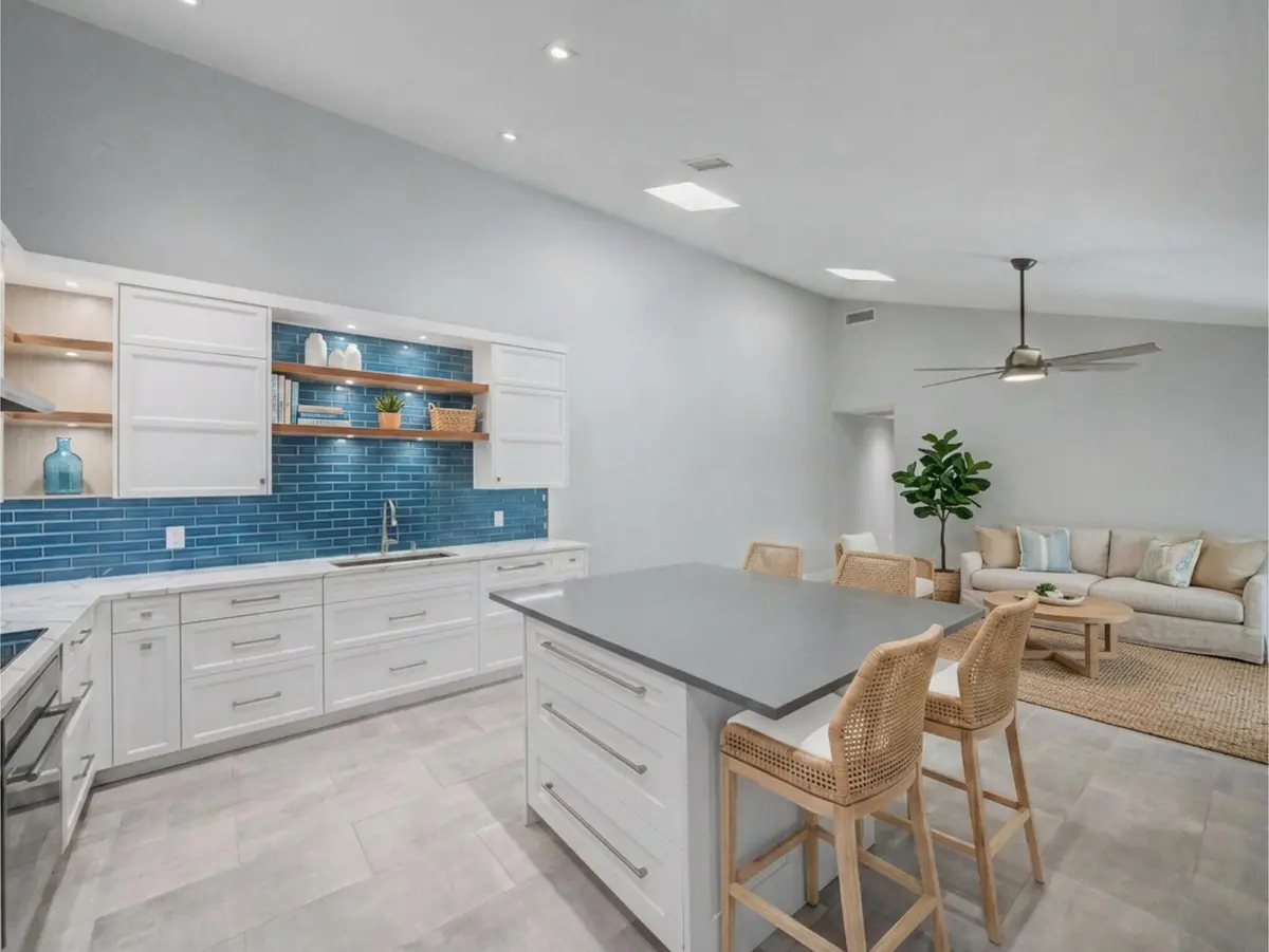 Beach Vibe Kitchen Island Seating (2) at 5385 Eagle Lake Drive, Palm Beach Gardens