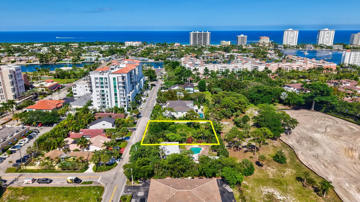Aerial at 442 E Royal Palm Road, Boca Raton