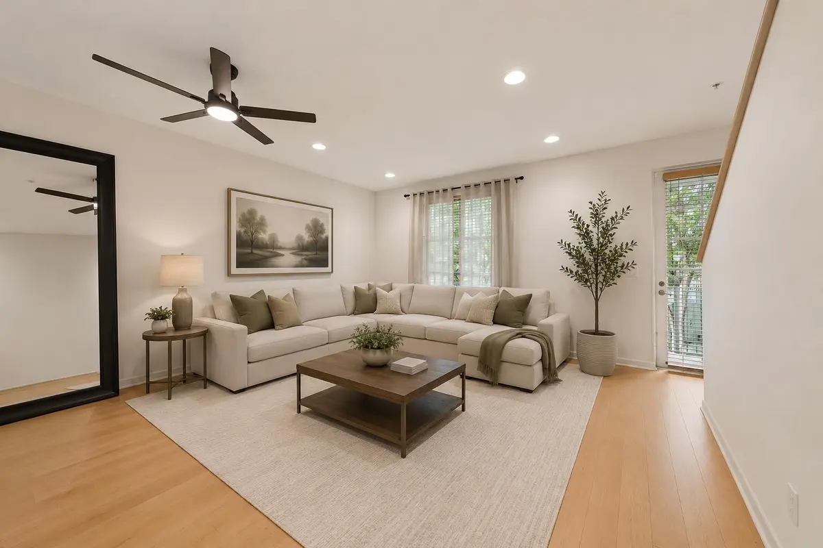 Virtually Staged Living Room at 4316 Blowing Point Place, Jupiter
