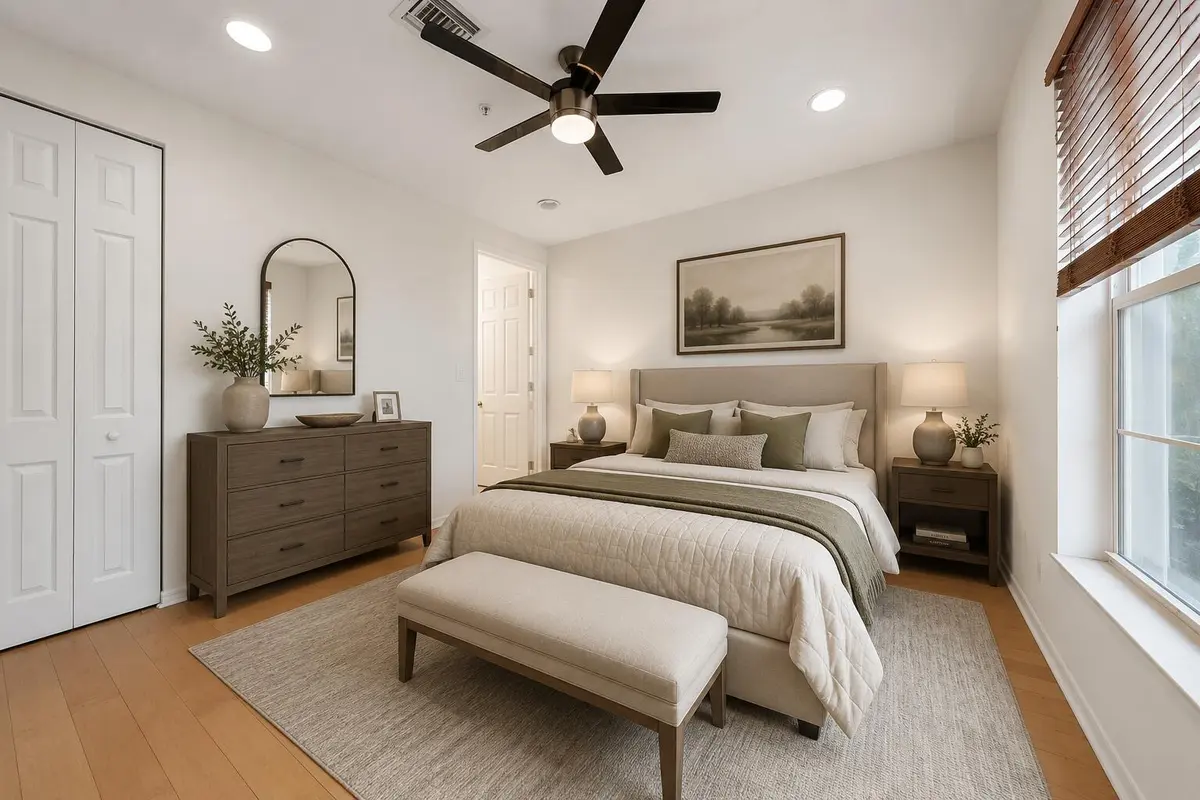 Bedroom - Virtually Staged at 4316 Blowing Point Place, Jupiter