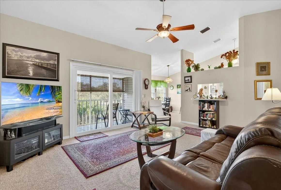 Living Room to Porch at 1810 Waterford Drive 6, Vero Beach