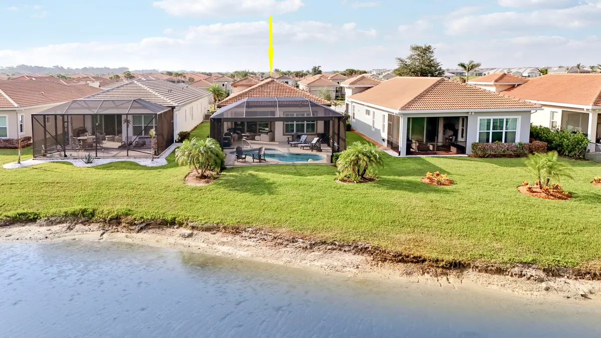 Aerial of Back at 25020 SW Alberti Way, Port St. Lucie