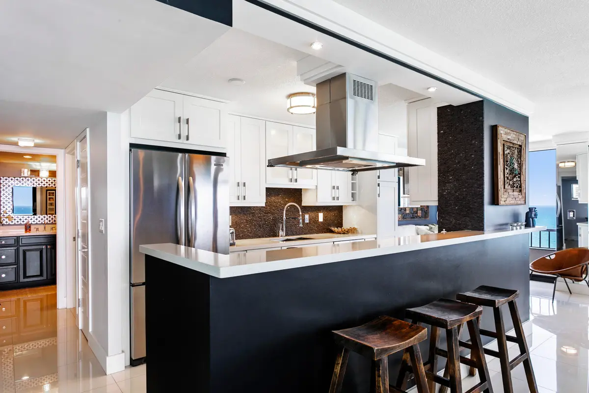 Kitchen at 5510 N Ocean Drive 12a, Singer Island