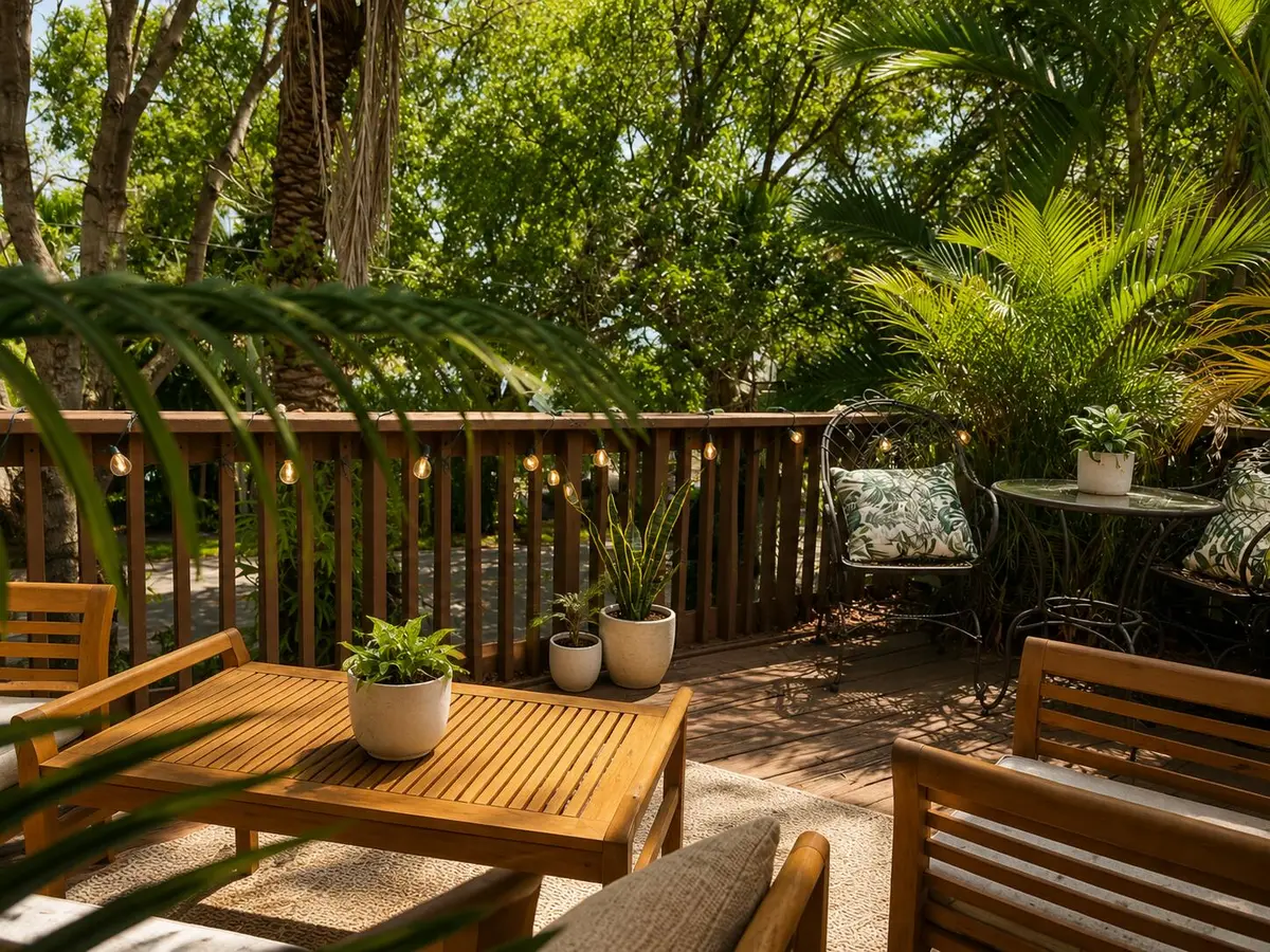 Balcony Off Master Upstairs at 535 N Victoria Park Road, Fort Lauderdale
