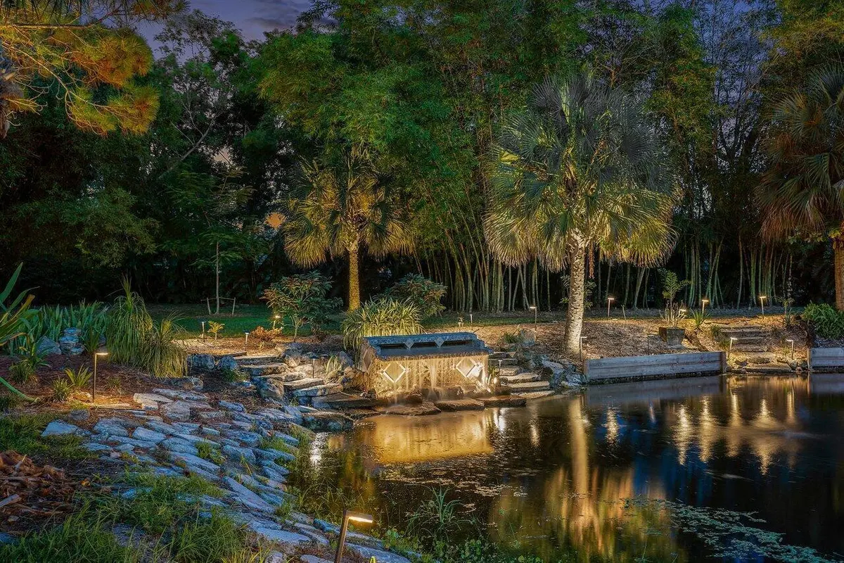 Twilight Waterfall at 6624 Dillman Road, Greenacres