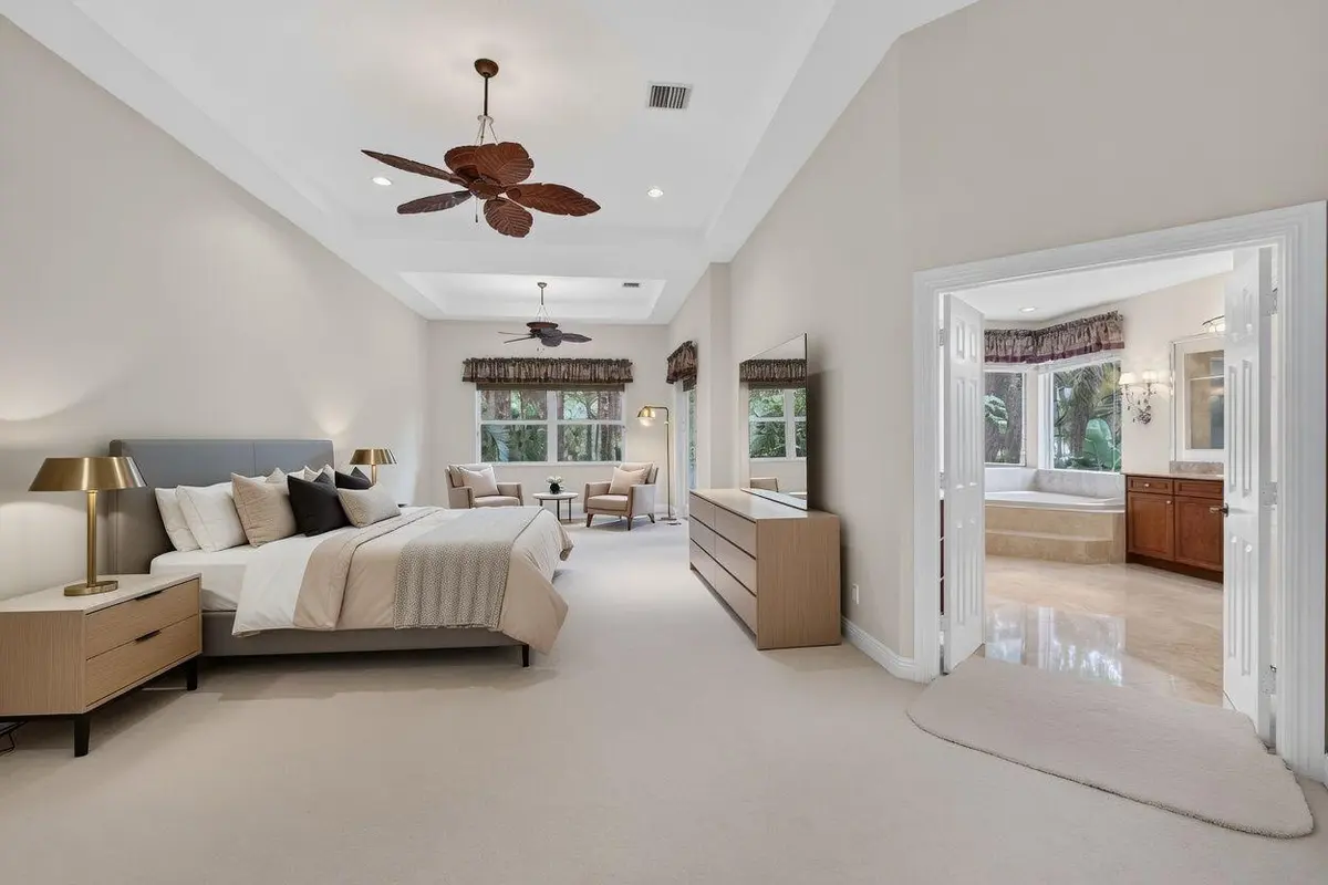 Primary Bedroom at 5133 Isabella Drive, Palm Beach Gardens