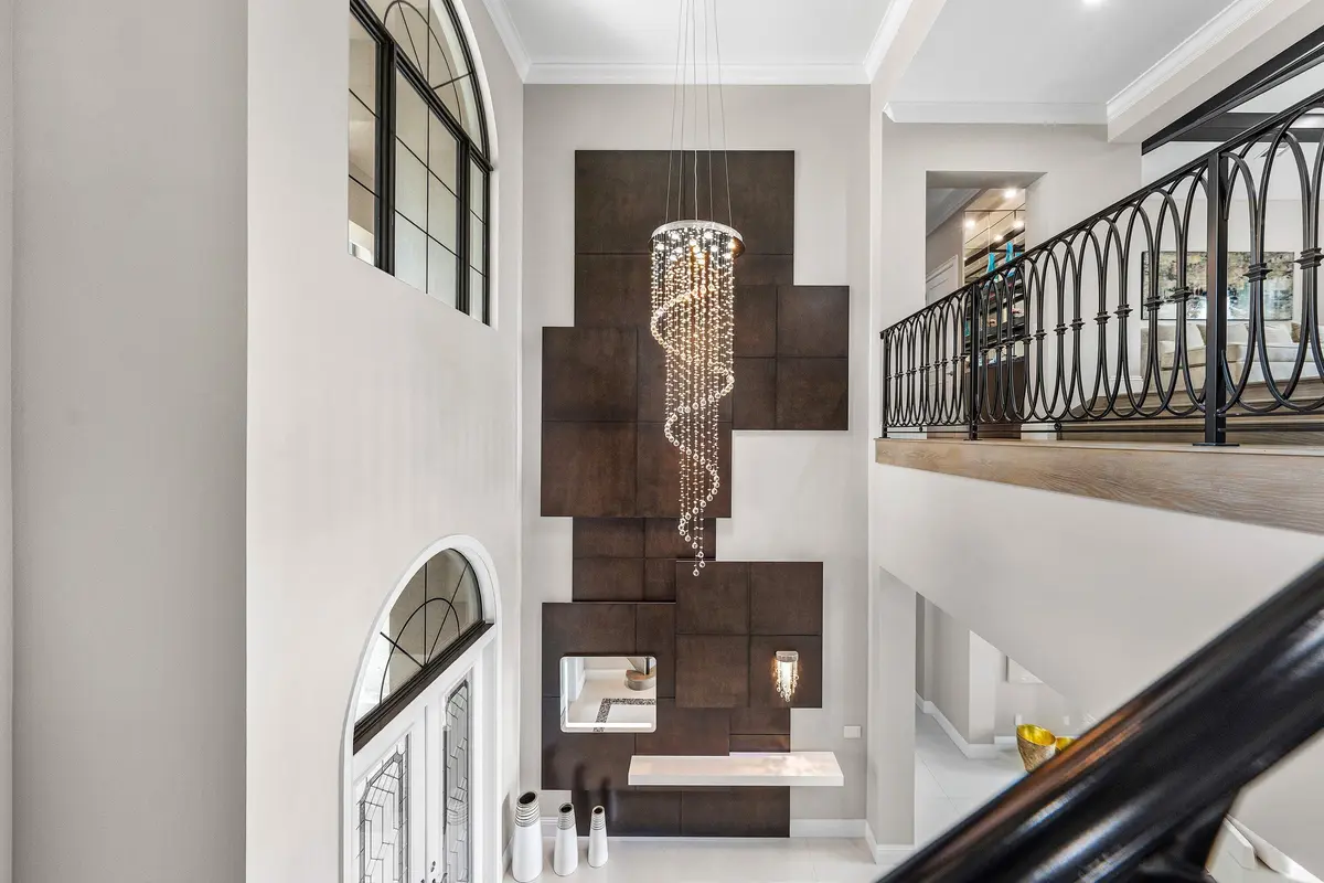 Foyer Accent Wall at 9616 Moritz Way, Delray Beach