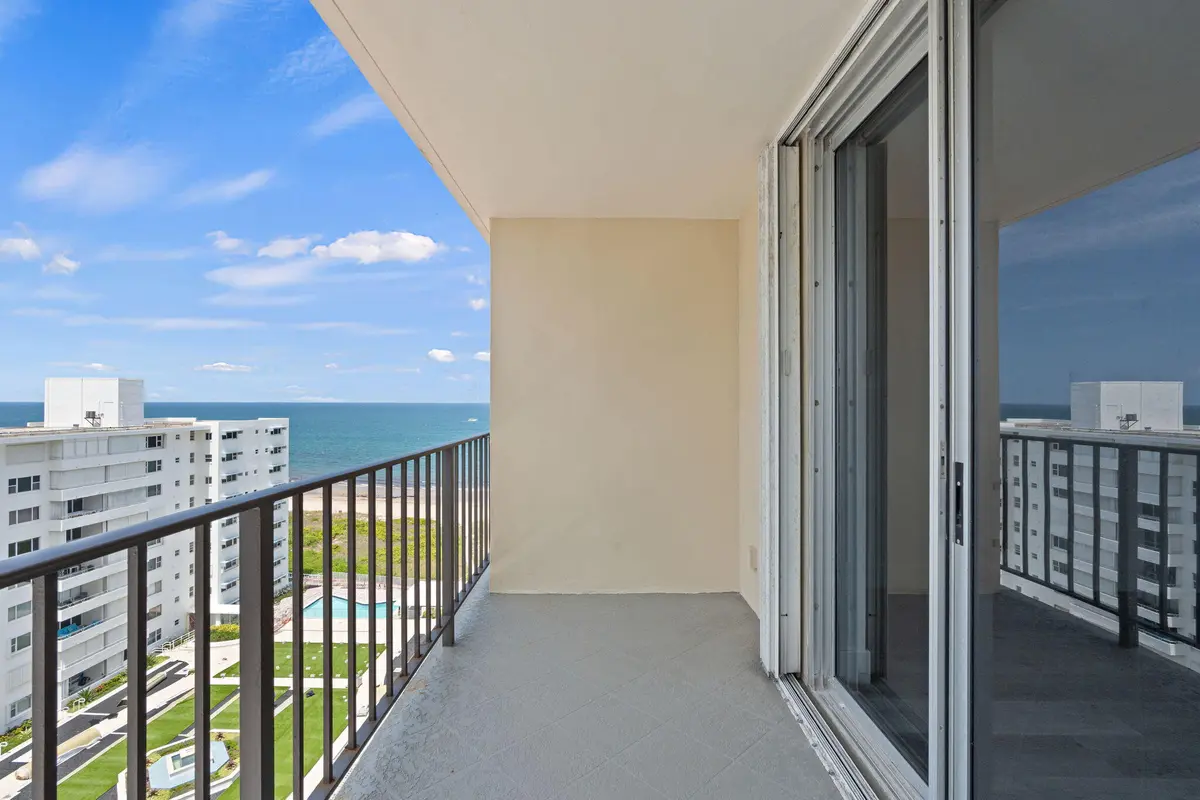 Balcony with ocean view at 1900 S Ocean Boulevard 10j, Pompano Beach