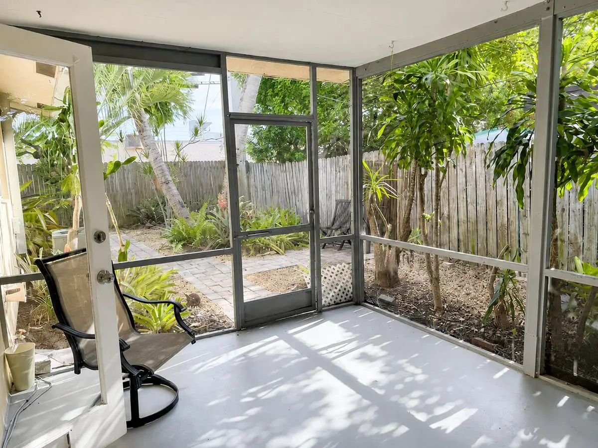 Back unit patio at 1417 NE 24th Court, Wilton Manors