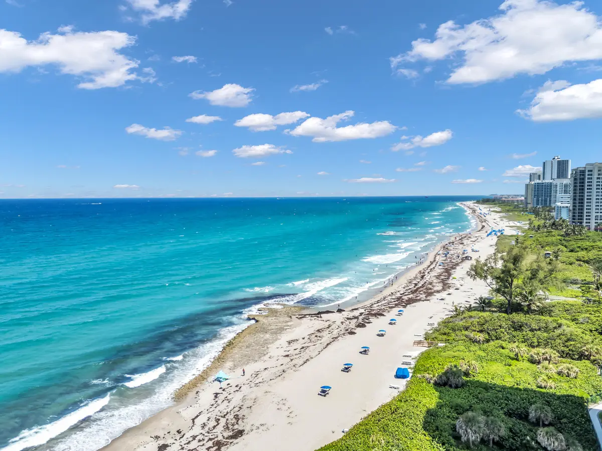 Aerial Beach View at 4100 N Ocean Drive 1101, Riviera Beach