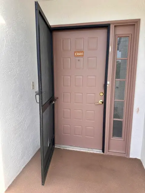 Screened Front Door at 7344 Clunie Place 13605, Delray Beach