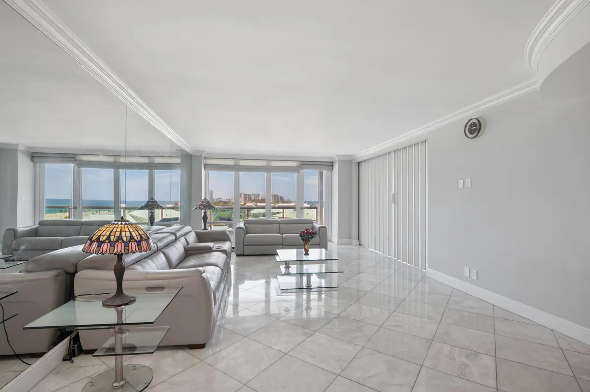 Living room at 2100 S Ocean Lane 703, Fort Lauderdale