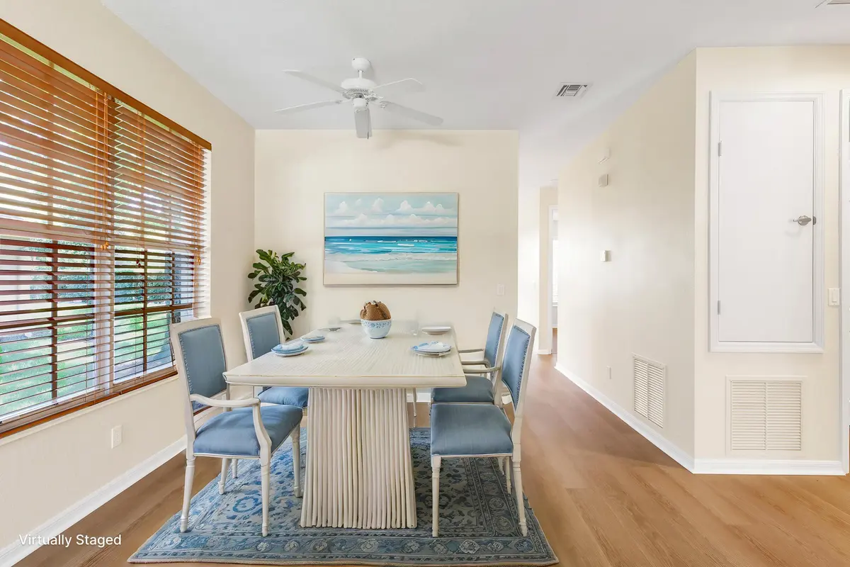 Dining Room at 9975 E Villa Circle, Vero Beach
