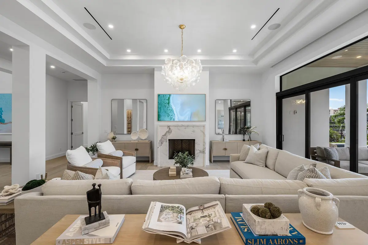Living Room at 908 N Atlantic Drive, Lantana