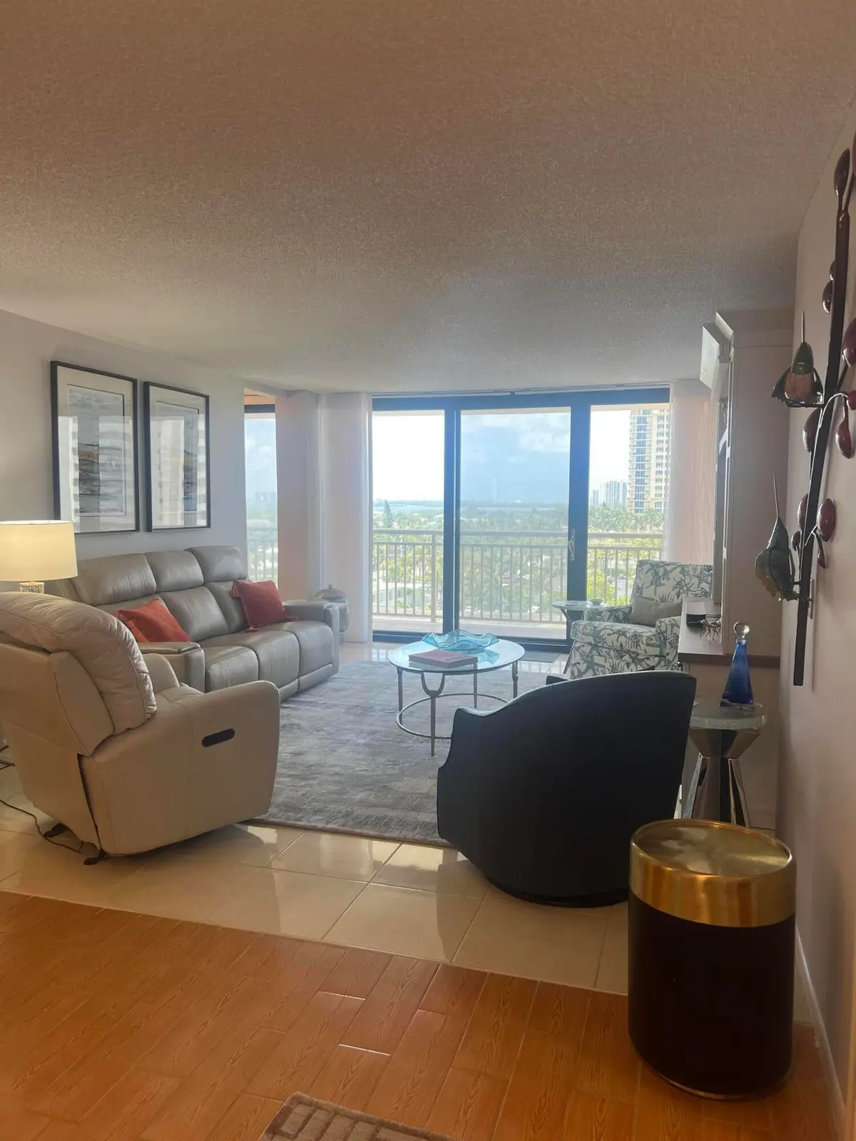 OT 803 Living Room at 3400 N Ocean Drive 803, Riviera Beach