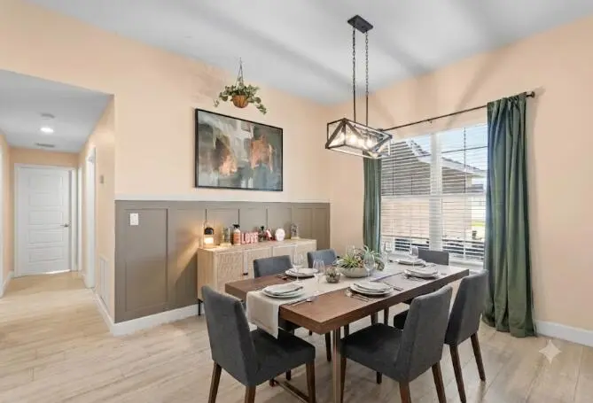 Virtually staged- dining room at 5846 NW Dooley Circle, Port St. Lucie