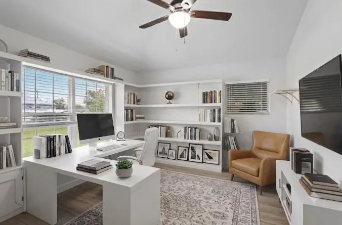 Virtually staged- office at 5846 NW Dooley Circle, Port St. Lucie