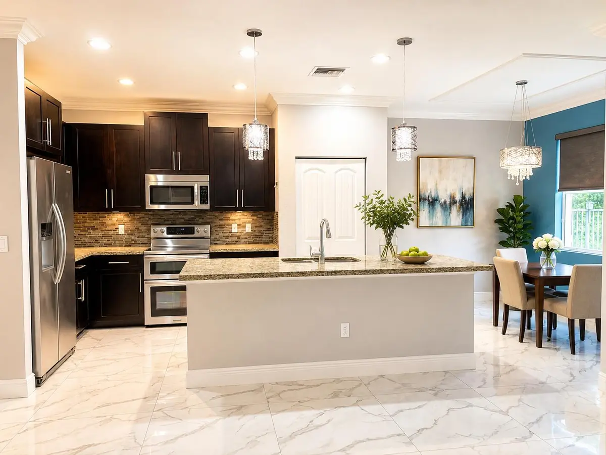 Kitchen/ breakfast nook at 4773 Foxtail Palm Court, Greenacres