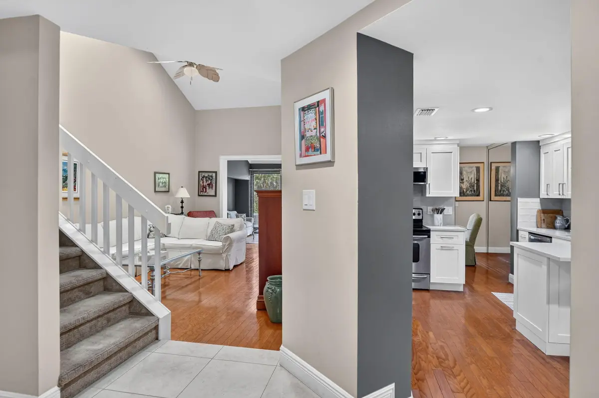 Entry and foyer and living at 7913 La Mirada Drive, Boca Raton