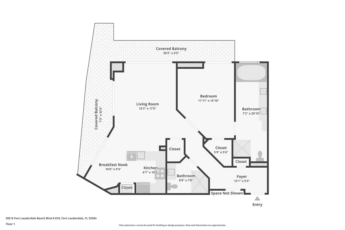 1-floor-1 at 505 N Fort Lauderdale Beach Boulevard 818, Fort Lauderdale