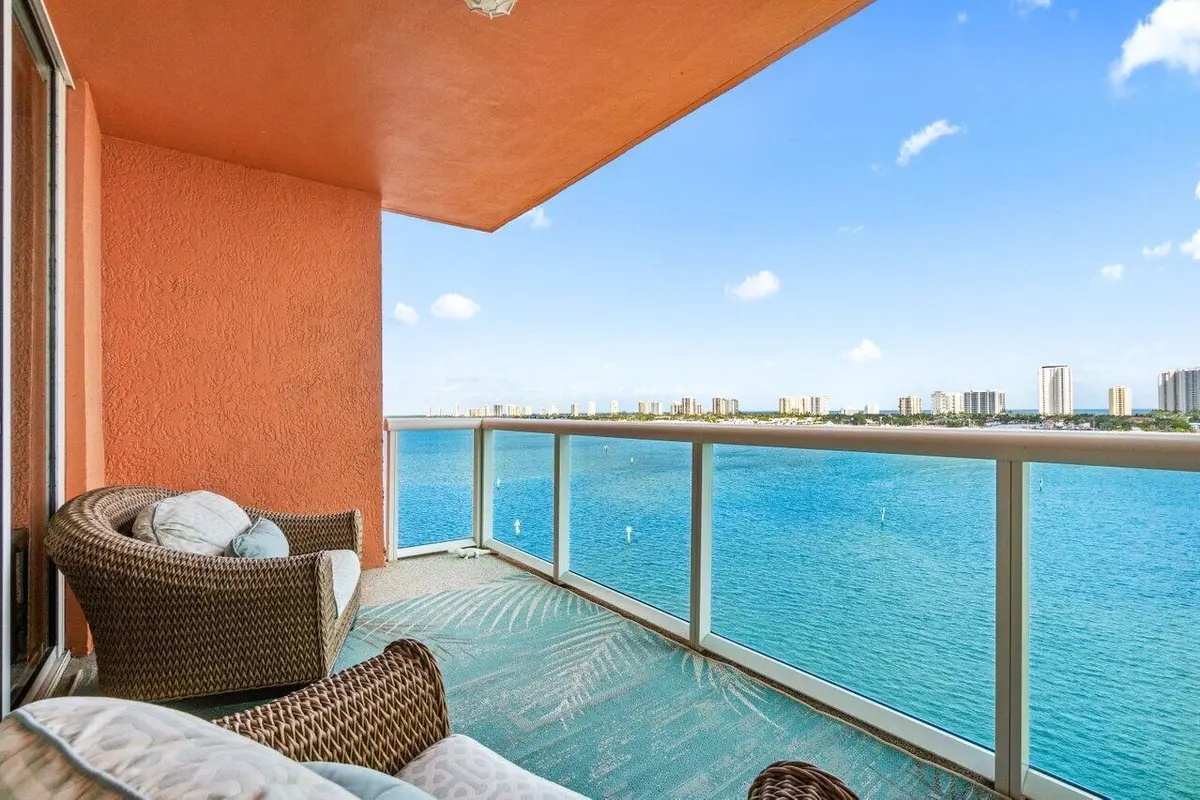 spacious balcony at 2640 Lake Shore Drive 908, Riviera Beach