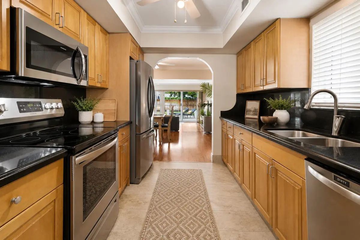 Kitchen Staged at 2070 NE 63rd Street, Fort Lauderdale