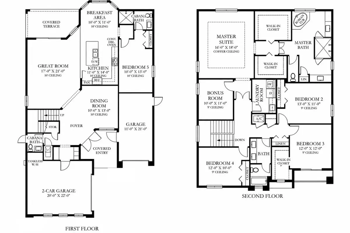Della-Floorplan at 10765 Windward Street, Parkland