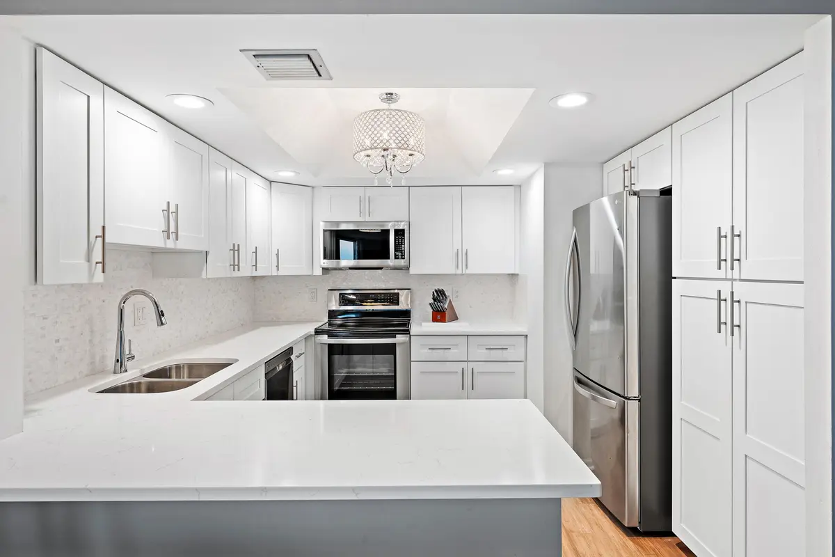 Kitchen at 2800 N Ocean Drive B-7c, Singer Island