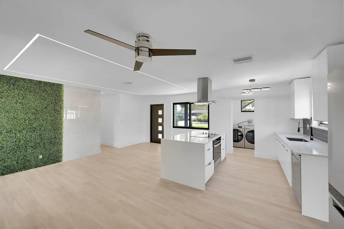 kitchen and living area at 1257 NW 4th Street, Boca Raton