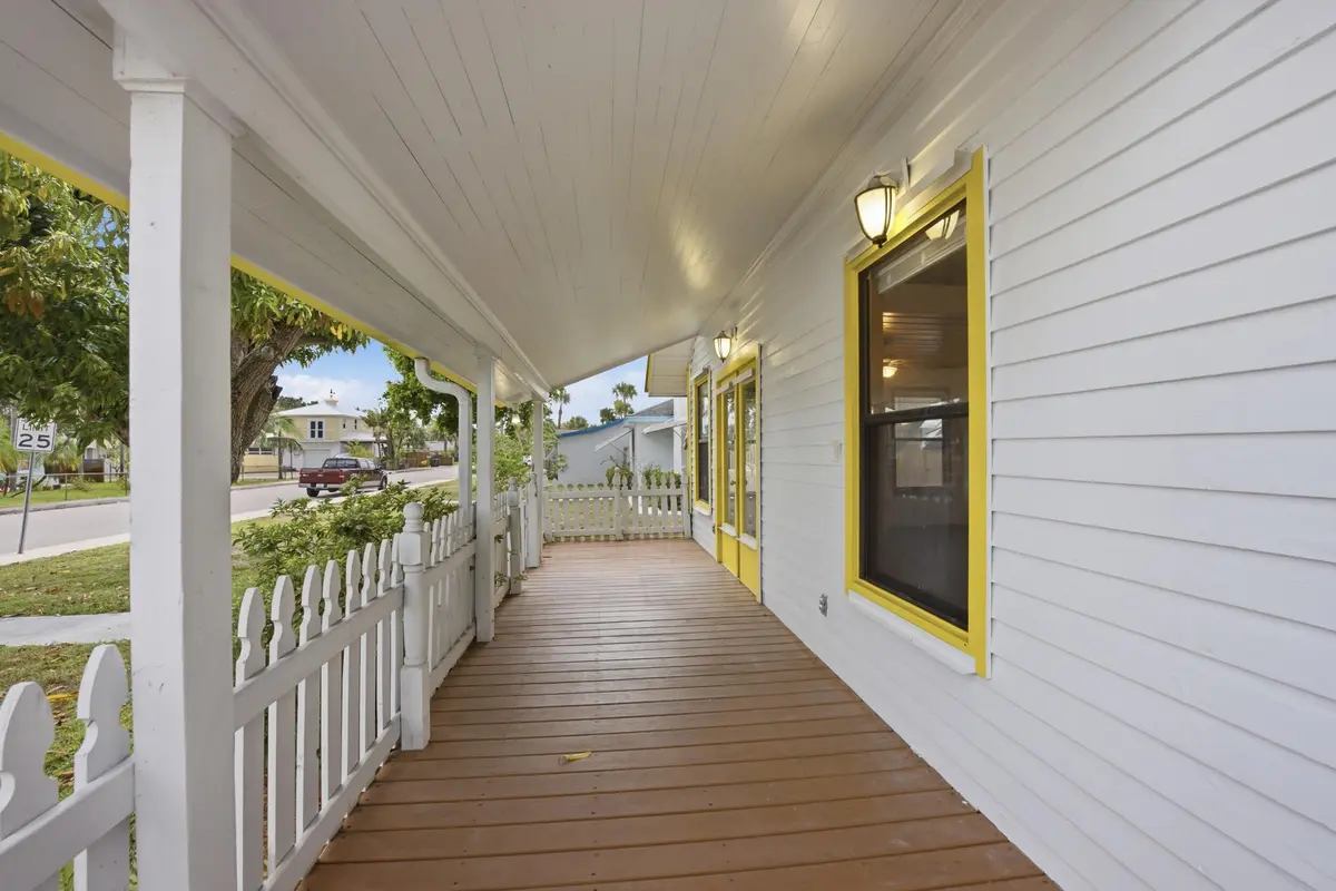 Front porch at 1021 S N Street, Lake Worth Beach