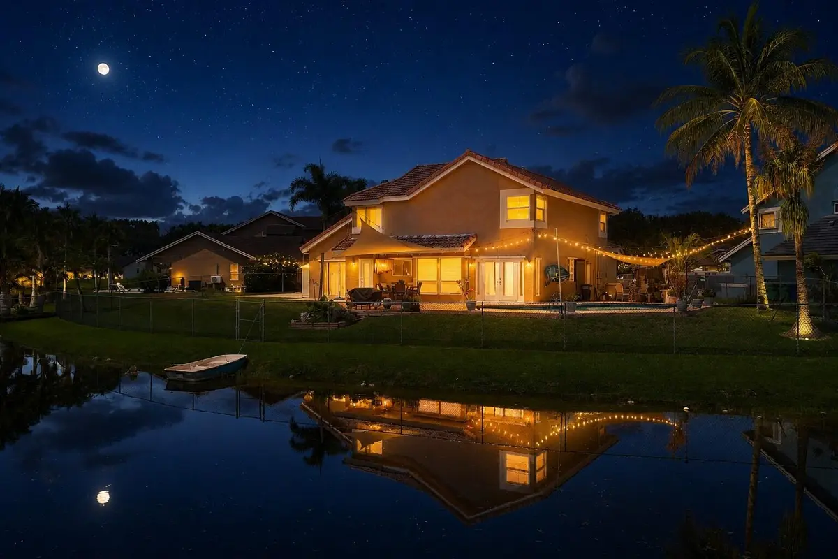 Back Yard at 8740 SW 57th Street, Cooper City