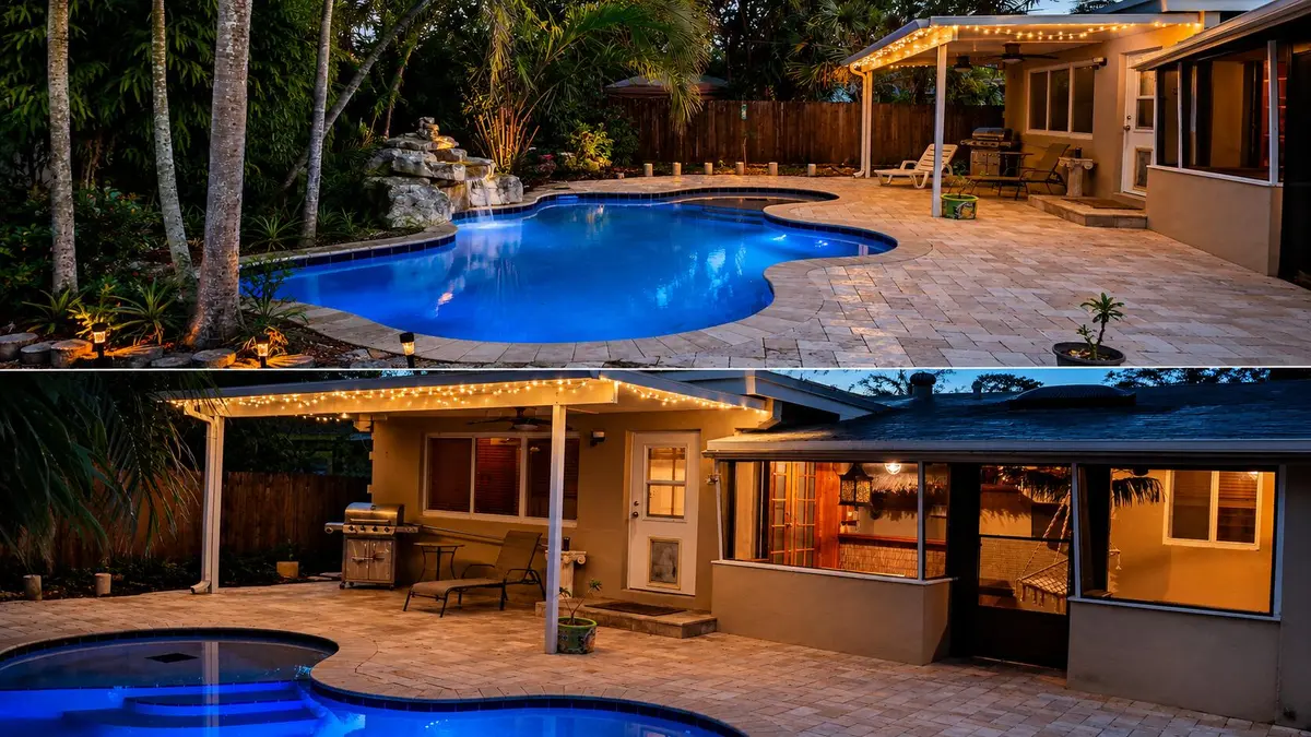 1497 pool split photo at 1497 SW 29th Terrace, Fort Lauderdale