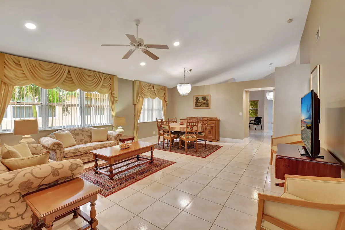 Living, Dining Area at 11161 Sangria Court, Boca Raton