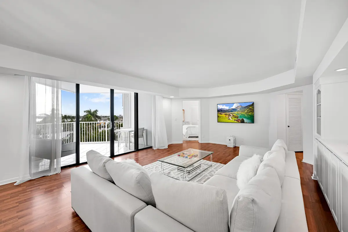 living room with waterviews at 2860 S Ocean Boulevard 511, Palm Beach