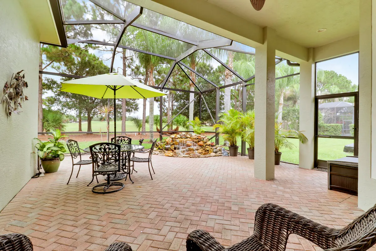 Spacious Screened & Covered Lanai at 9556 SW Nuova Way, Port St. Lucie