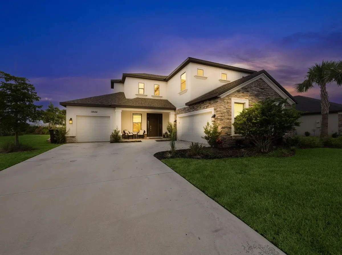 Front Exterior Night Shot at 12684 SW Marrita Alley, Port St. Lucie