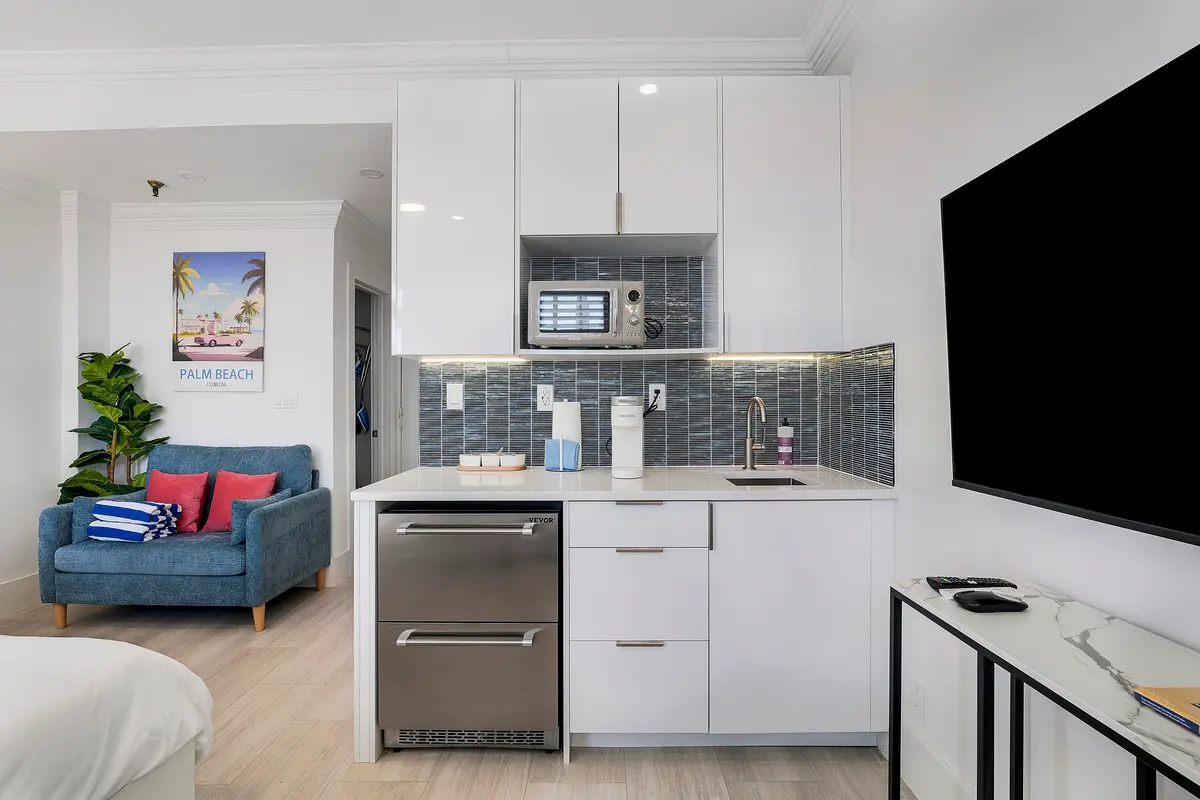 Sleek Kitchenette at 235 Sunrise Avenue 2011, Palm Beach
