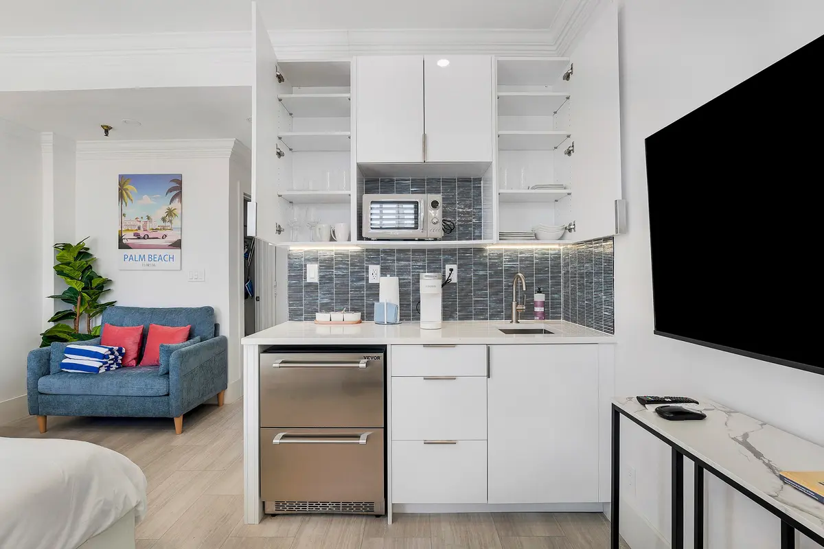 Sleek Kitchenette at 235 Sunrise Avenue 2011, Palm Beach