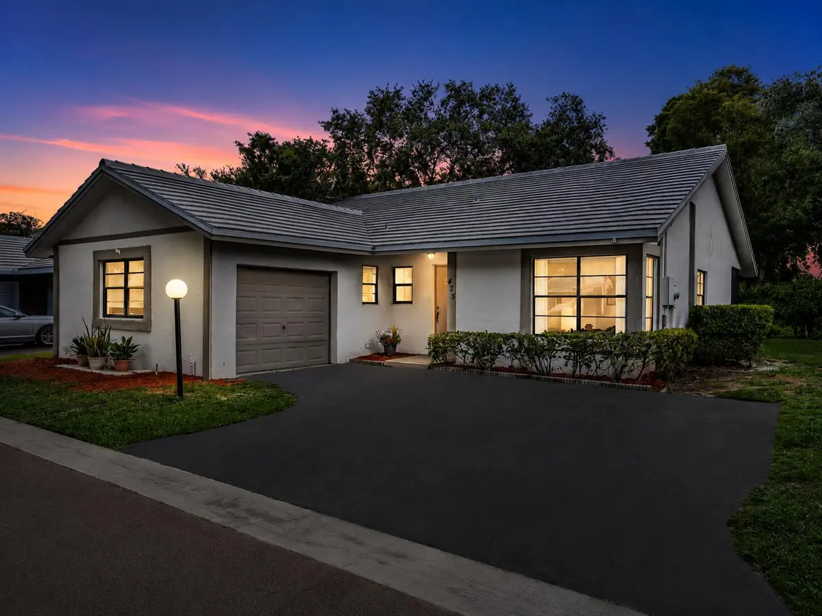 Twilight Front of House 14 at 425 Shadow Wood Lane, Coral Springs