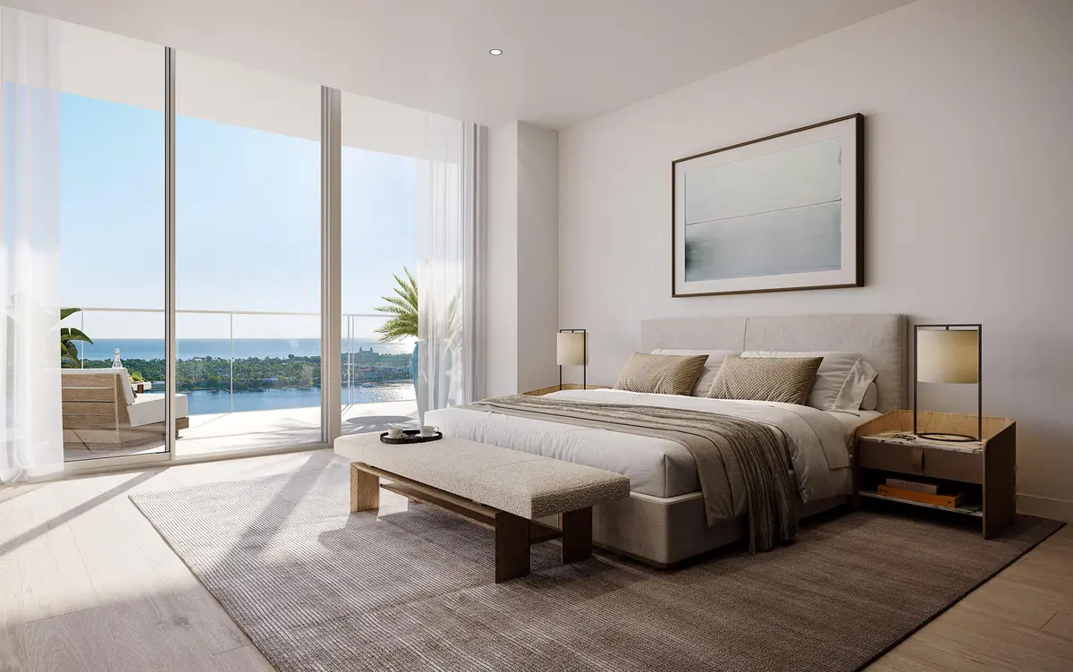 Principal Bedroom at 1919 N Flagler Drive 2001, West Palm Beach