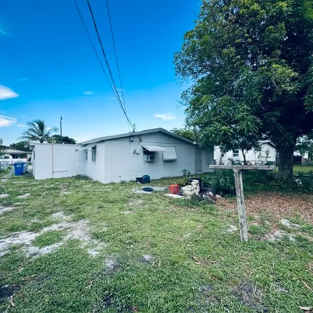 Back yard at 1781 NW 6th Terrace, Pompano Beach