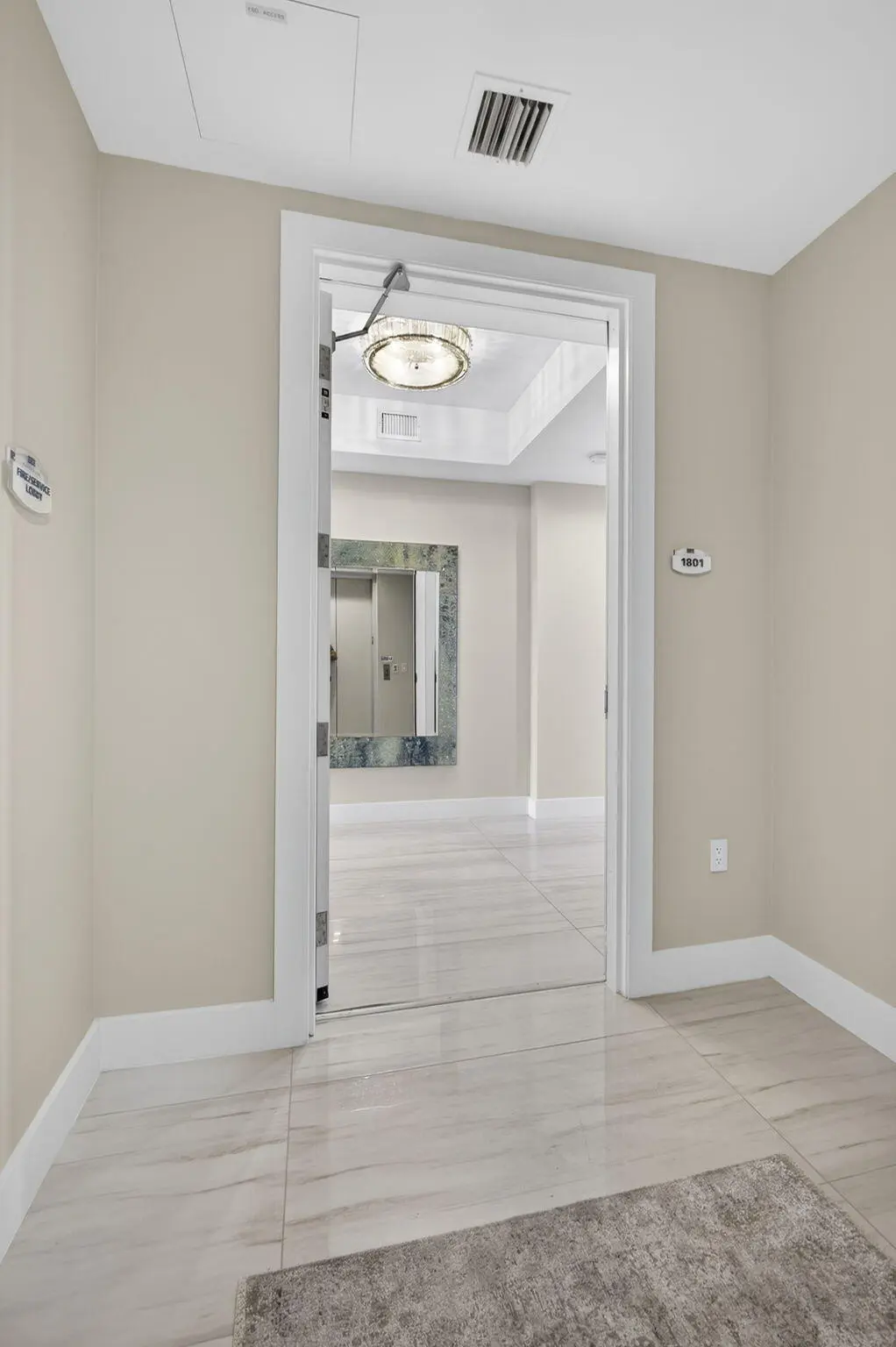 PRIVATE ELEVATOR LOBBY at 3 Water Club Way 1801, North Palm Beach