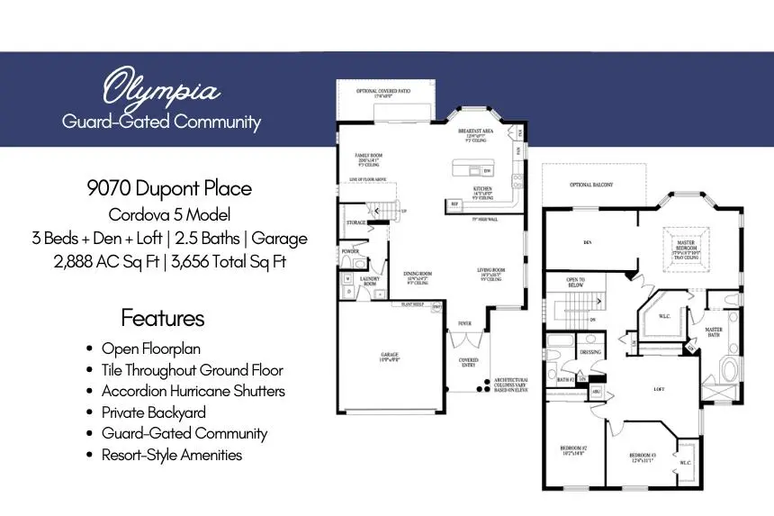 9070 Dupont Place Floorplan at 9070 Dupont Place, Wellington