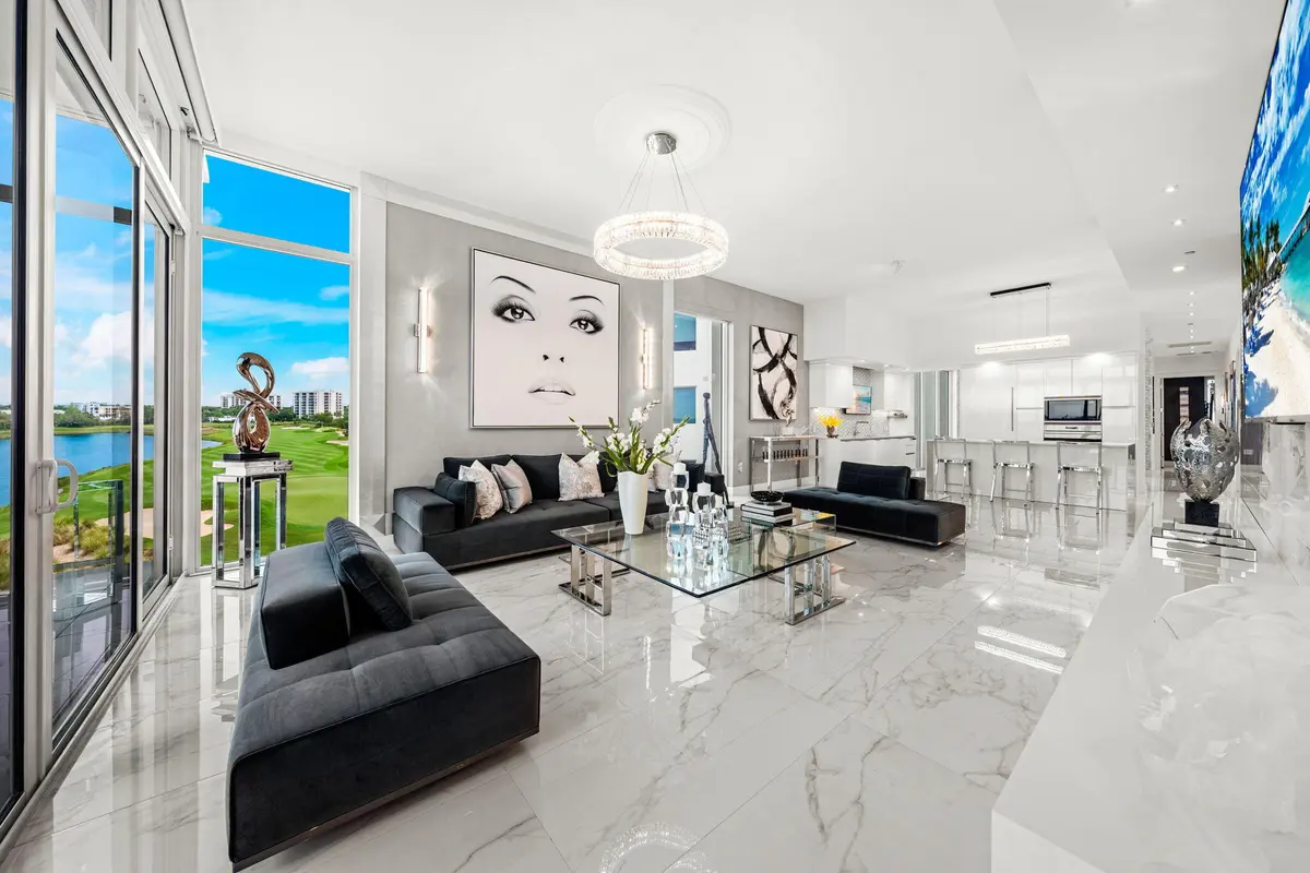 Living Room at 20155 Boca West Drive Ph B804, Boca Raton