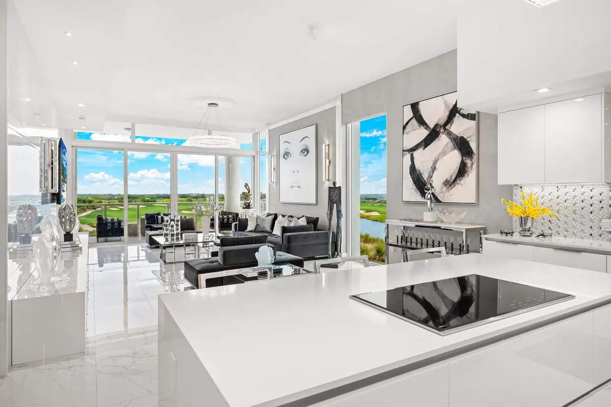 Kitchen with Sub-Zero & Wolf Appliances at 20155 Boca West Drive Ph B804, Boca Raton